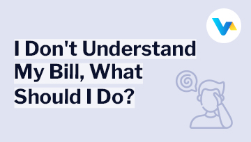Text reads ‘I Don’t Understand My Bill, What Should I Do?’ with an icon of a confused person — symbolising customer uncertainty about broadband billing.